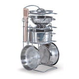 Lets Play House! Stainless Steel Pots & Pans Play Set