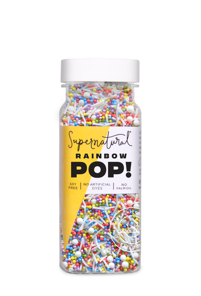 Dye-Free Rainbow Pop! Nonpareil Sprinkles